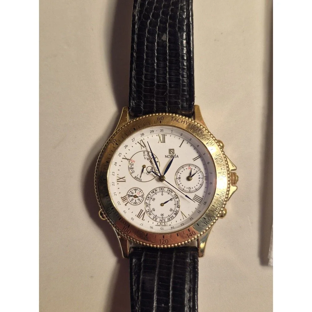 Rare Citizen Noblia 41mm Men's Multifunction Watch. New Battery.
